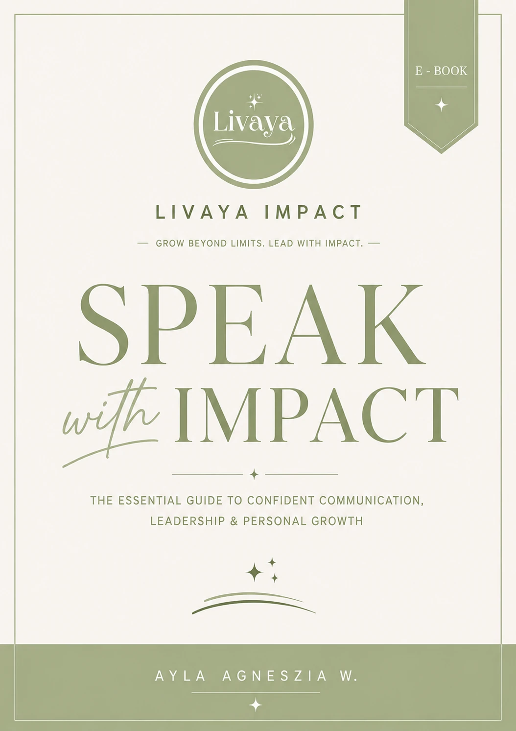 Sampul e-book Speak with Impact oleh Ayla Agneszia W.
